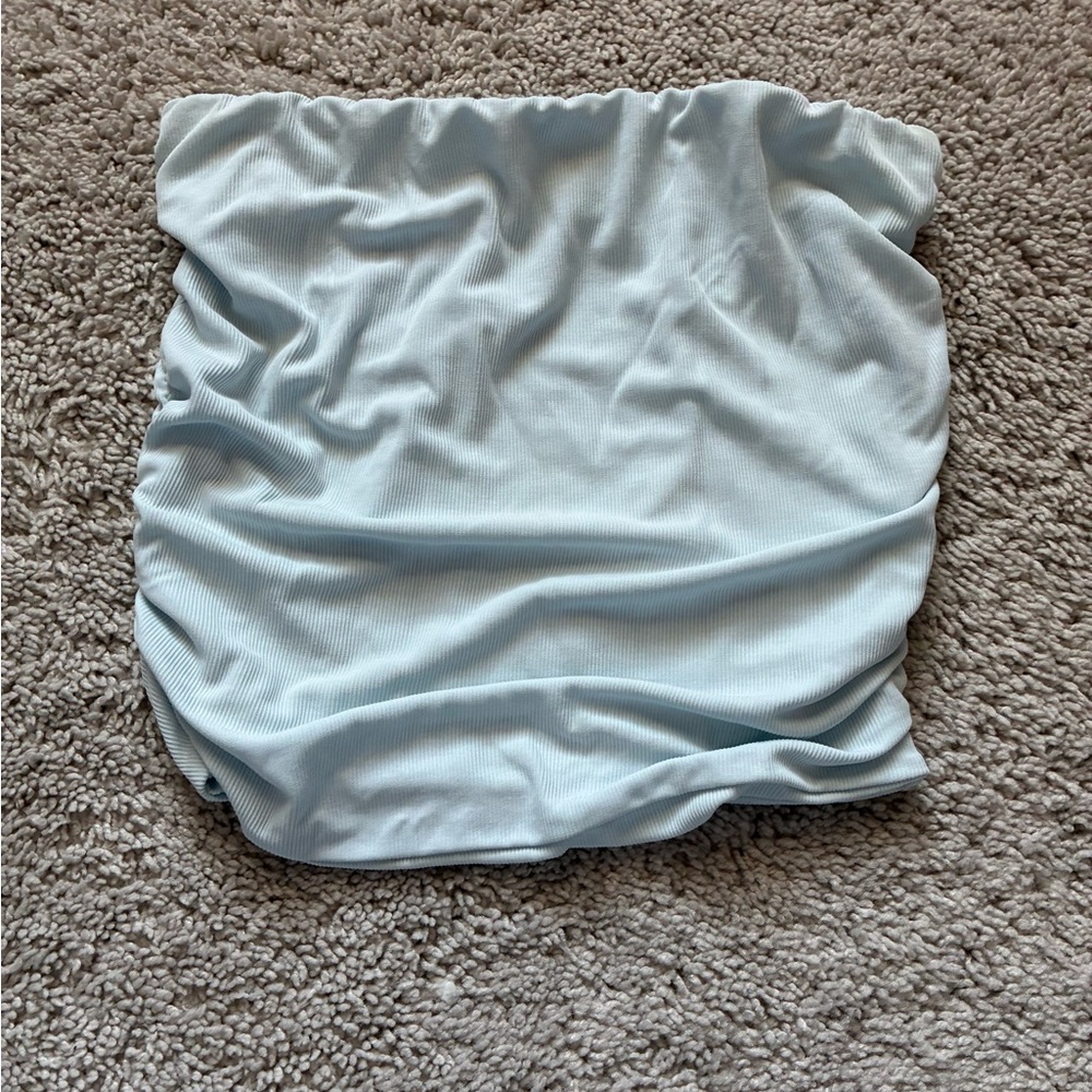Wild Fable Sky Blue Ribbed Tube Top